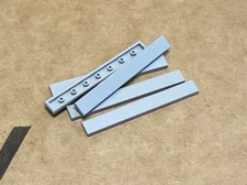 LEGO Parts - Light Bluish Gray Tile 1 x 8 - No 4162 - QTY 5