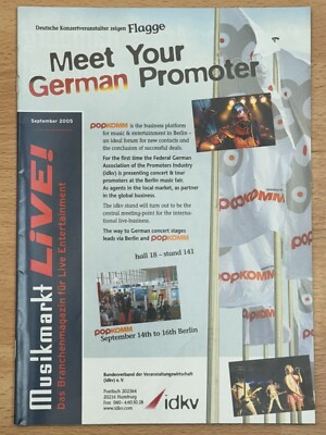 Der Musikmarkt, Branchenmagazin; September2005;     ''LIVE!'' Entertainment