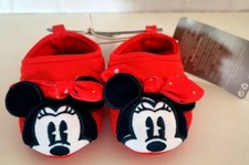 NEW DISNEY BABY BOW ELASTIC CROSS STRAP POLKA DOTS MINNIE MOUSE SWIM SHOES