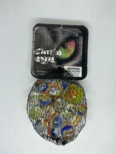 Cats Eye Mega Marbles Vacor Net Bag 25 Glass (1 Shooter 24 Players)