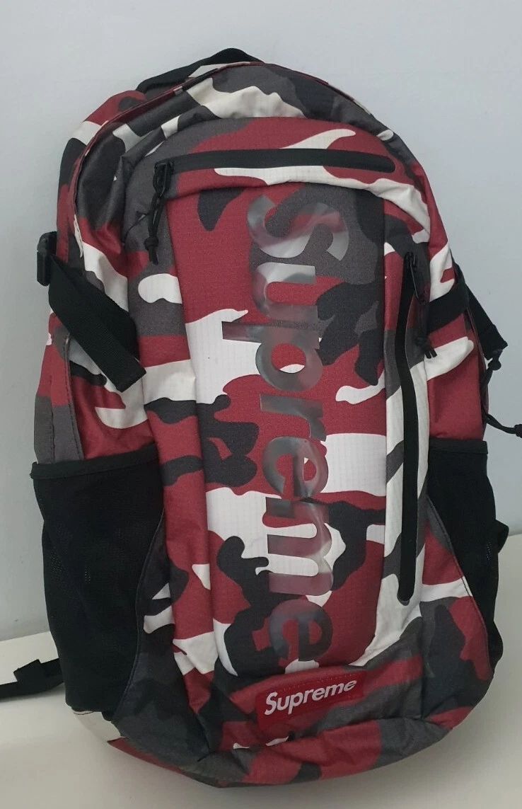 SS21 Supreme Rucksack Cordura Nylon Wasserfest Rot Tarnfarbe Tasche