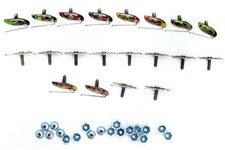 20x Chevrolet 1-38 X 12 Body Side Molding Trim Clips Retainers Fasteners Nos