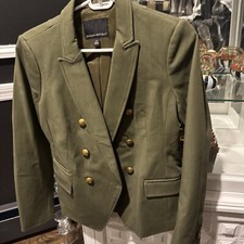 Banana Republic Women  s Military Green Blazer Size 4