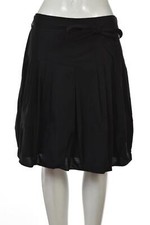 Tahari Womens Skirt Size 8 Black Solid Knee Length Cotton A-Line