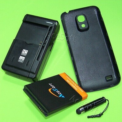 6300mAh Extended Battery Wall Charger Back Cover f Samsung Galaxy S4 mini I9190L