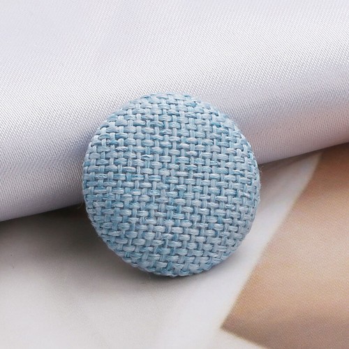 10Pcs 15-30mm Satin Fabric Covered Metal Shank Buttons For Gowns Blouses Coat - Picture 27 of 90