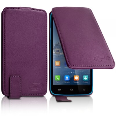 Housse Etui Clapet détaillant Couleur Violet Universel M pour SFR StarTrail 7