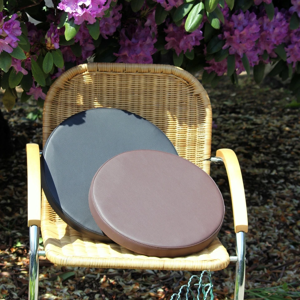 Coussin De Siège Rond En Similicuir 56X4 Cm Pour Bar Et Tabouret Neuf - Photo 3/4