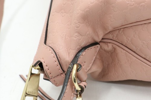 Gucci Microguccissima Pink Large Bree Hobo Shoulder Bag - Picture 9 of 18