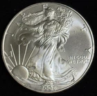 2006 Silver Eagle 1 Oz .999 Silver W/ COA American Mint