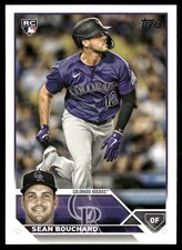 Sean Bouchard Rookie 2023 Topps Update Colorado Rockies #US216