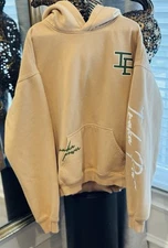 Inaka Power Signature Hoodie Mens Xl Tan Sweatshirt Gym workout Running Rare