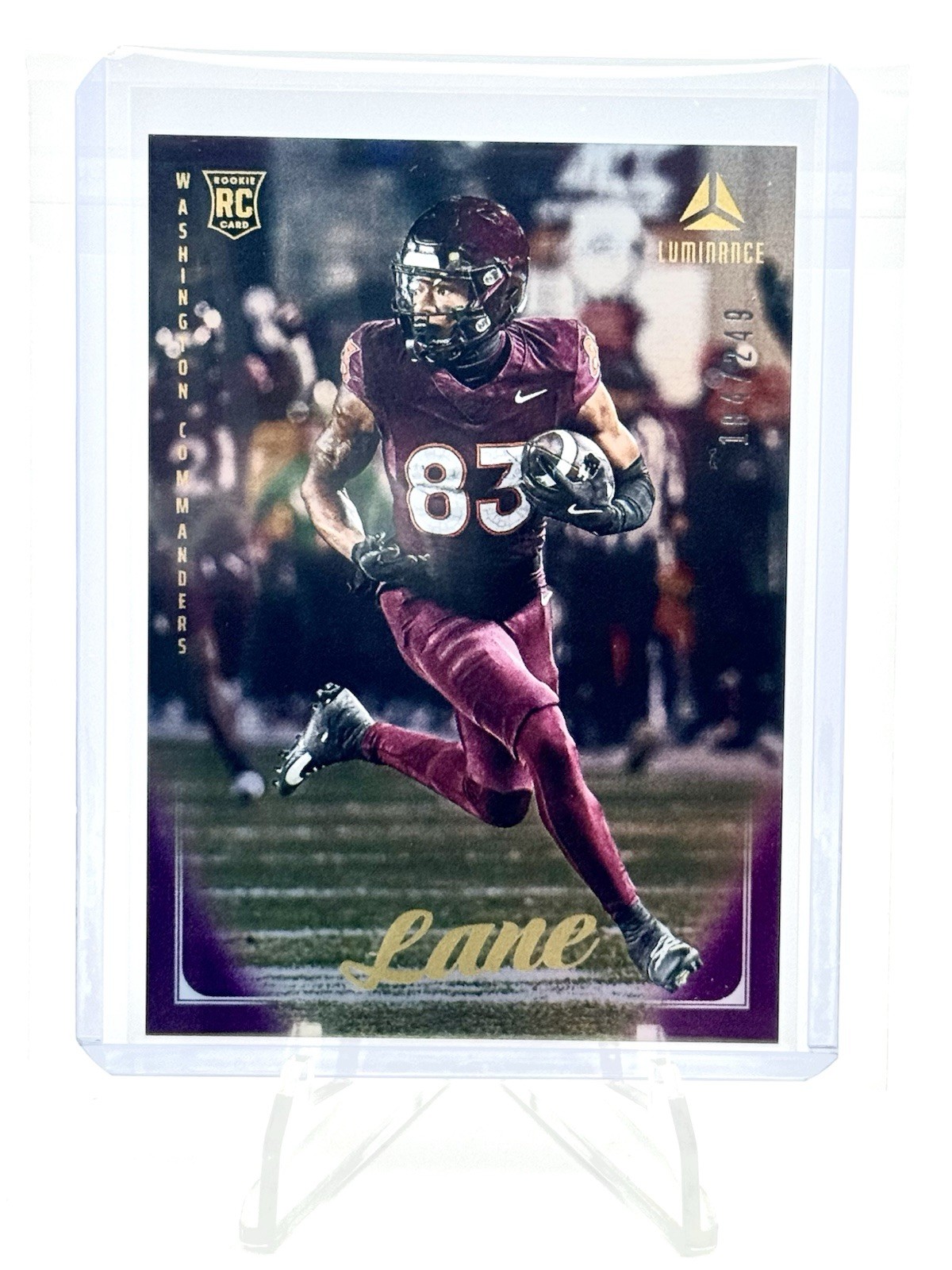2025 Panini Luminance - Jaylin Lane #172 Purple Refractor #182/249 - Washington