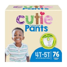 Male Toddler Training Pants Cutie Pants Pull On with Tear Away Seams 4T to 5T Di
