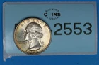1961-D TONED 25C WASHINGTON SILVER QUARTER DOLLAR RAW-2553