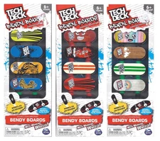 NEW Lot of 3 TECH DECK BENDY BOARDS 5-Pack Fingerboards w/ Mystery $6Sh
