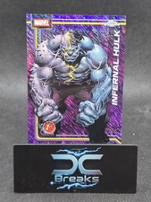 2026 Topps Chrome Marvel Infernal Hulk #54 Purple Shimmer /75 1st Appearance