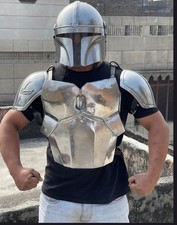 Mandalorian Star Wars Cosplay Armor Set Beskar Steel Replica Helmet Chest...