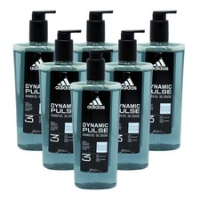 6x Adidas Dynamic Pulse 3-In-1 Shower Gel 600ml 5.00 per litre