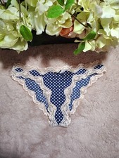 Vintage Victorias Secret Rushed Back Polkadot Cheekini OS Production 2012