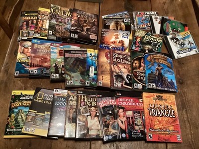 Lot Of 29 Interactive 3D Mystery Computer PC Games Sherlock Holmes Used