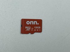 Onn 128GB MicroSDXC Memory Card U3 V30 A2 Micro SD Tested & Authenticated