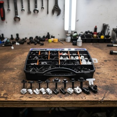 260-Piece U-Nut & Fender Bolt Kit - Rust-Resistant Steel Assortment