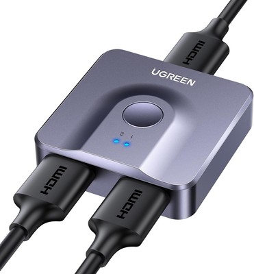 UGREEN HDMI 2.0 Switch 4K@60Hz Bidirektional Grau ohne hdmi kabel 
