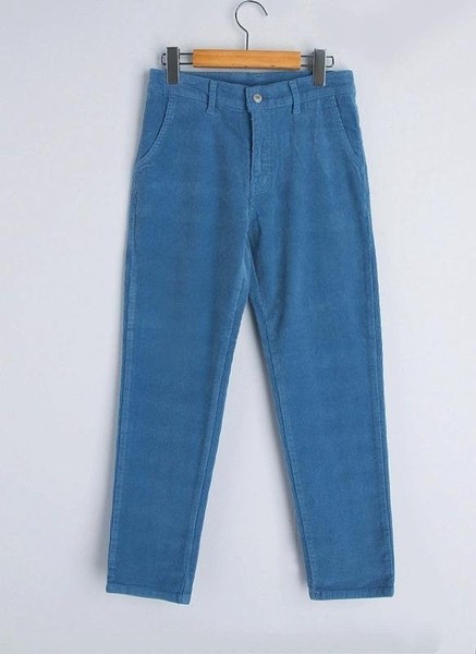Women Boden Trousers Turquoise Velvet 46 / 3XL /