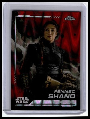 2024 Topps Chrome Star Wars #20 Fennec Shand Red Blaster Raywave Refractor
