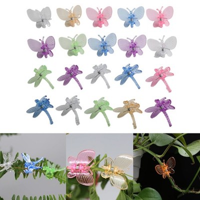 Plant Fix Clips Orchideen-Clips 20Pcs Blumen Rebe Clip Libelle 3.5cmx3.3cm