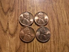 LINCOLN WHEAT PENNY LOT 1957 FOUR HIGH GRADE COINS (T119)