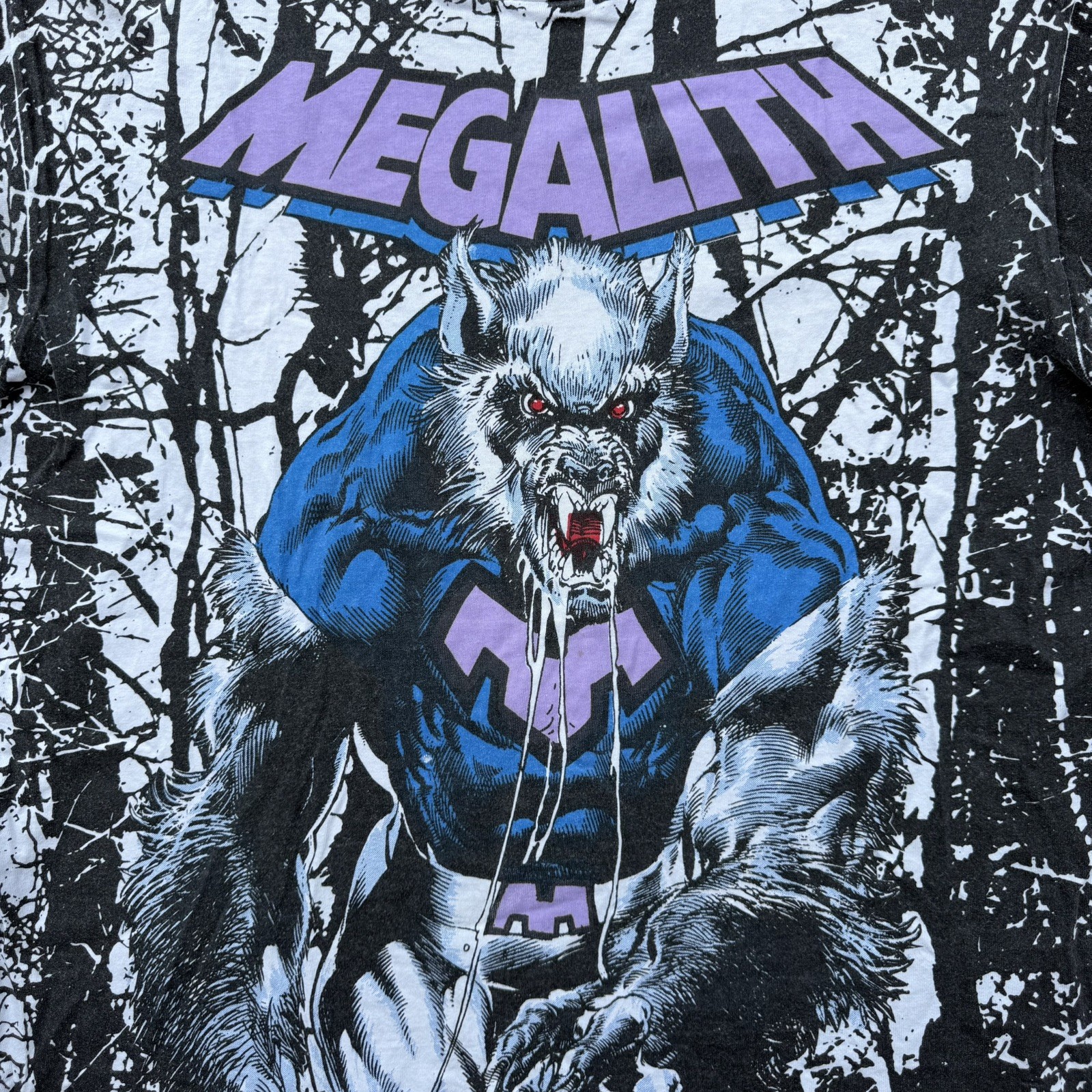 Rare Vintage 1993 Megalith AOP Continuity Comics T Shirt Mens Size XL image 3