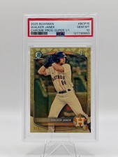 2025 Bowman Walker Janek 1st Chrome Prospect Superfractor 1/1 PSA 10
