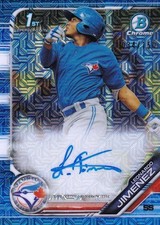 2019 Topps Bowman Chrome Leonardo Jimenez Prospects Auto HTA Choice /150