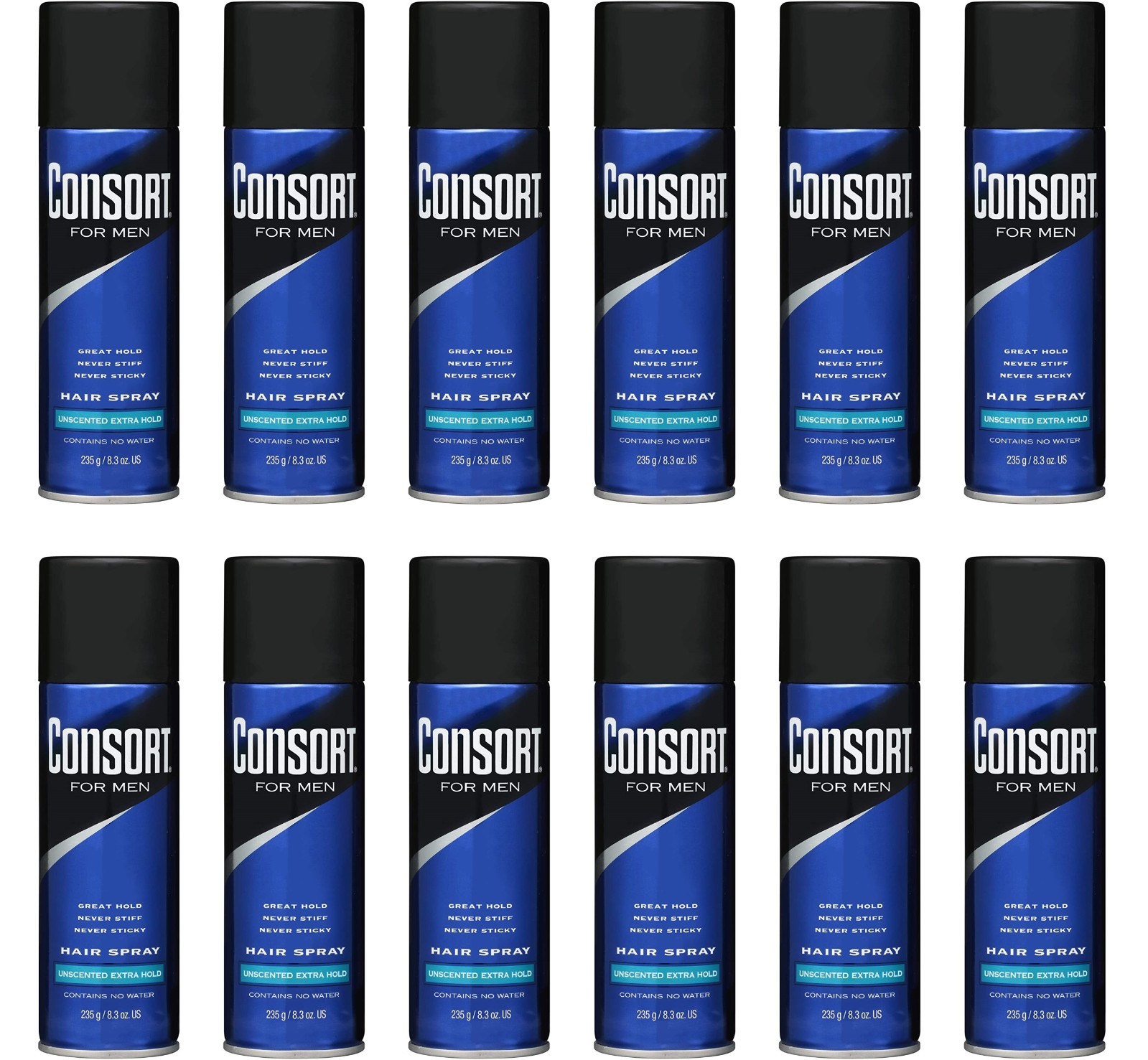 Aerosol Unscented Extra Hold 8.30 Oz (pack Of 12)