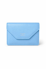 Balenciaga Envelope Mini Wallet Light Blue smooth calfskin RETAIL 475