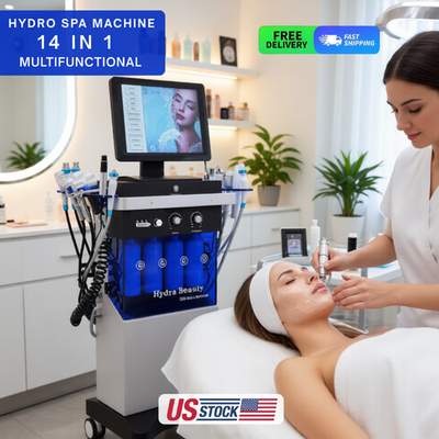 #ad 14in1 Hydra Spa Facial Beauty Machine Hydro Dermabrasion Face Skin Cleaning Face $859.00