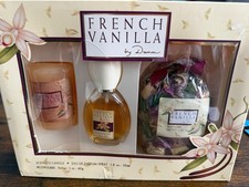 FRENCH VANILLA BY DANA GIFT SET - EAU DE PARFUM, SCENTED CANDLE POTPOURRI NEW