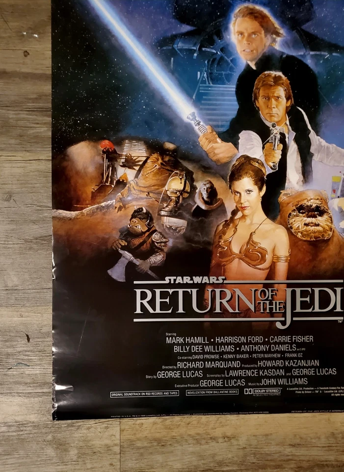Star Wars Return of the Jedi 1983 USA One Sheet Poster Style B 1995 ZigZag Reiss - Image 2 of 4