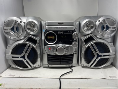 Retro Panasonic SA-AK320 Works 5 CD Dual Cassette Radio Home