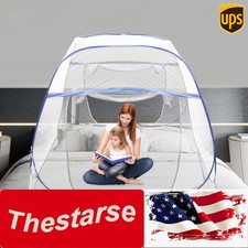 Pop-Up Mosquito Net Tent Folding Mosquito Net Zipper Single Door Netting Tent US