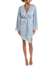 Halston Kiko Cocktail Dress Women's Blue 0