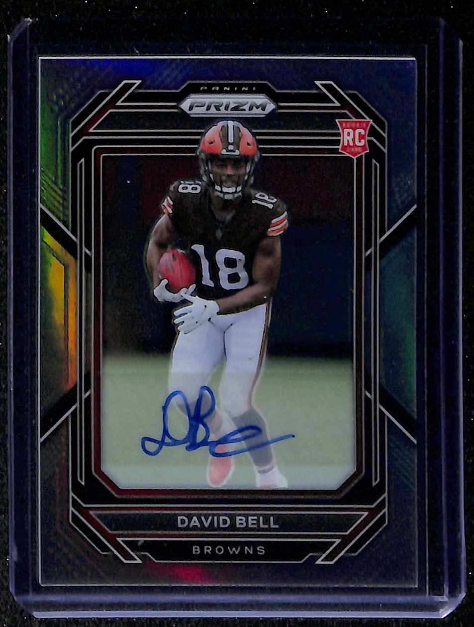 2022 Panini Prizm #334 David Bell RC Autographs Prizm Silver Browns
