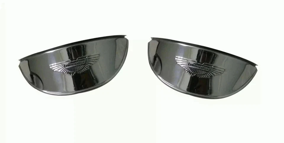 Aston Martin Geprägt 7 " Scheinwerfer Spitzen Edelstahl Oldtimer Blende - Bild 4 von 4