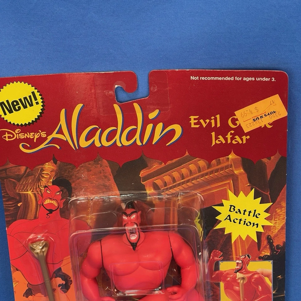Figura de acción Disney Aladdin Evil Genie Jafar 5350 - Mattel 1993 - Nueva, sellada Foto 4 de 4