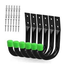 SWANLAKE Heavy Duty Garage Storage Utility Hooks, Utility Hooks for 6PCS Green