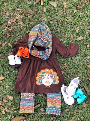 Girl's Thanksgiving 3 Piece Set