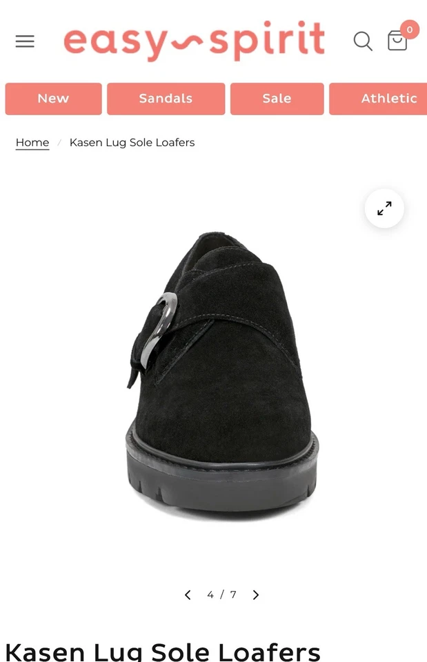 Nuevo en caja Mocasines Easy Spirit para mujer con suela Kasen negros talla 10M precio de venta sugerido por el fabricante $129 Foto 4 de 4