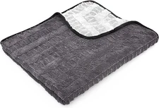 The Rag Company Gauntlet Car Drying Towel - 30in x 36in, Ice Grey + 